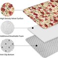 thumbnail image 5 of Multicolor Christmas Floral Pattern Bathroom Rugs Sets 3 Piece,Toilet Cover Set,Absorbent Non Slip Bathroom Mats Sets with U-Shaped Contour Rug Toilet Rug Set, 5 of 5
