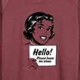thumbnail image 3 of Instant Message - Vintage Please Leave Me Alone - Women's Lightweight French Terry Long Sleeve Shirt, 3 of 6