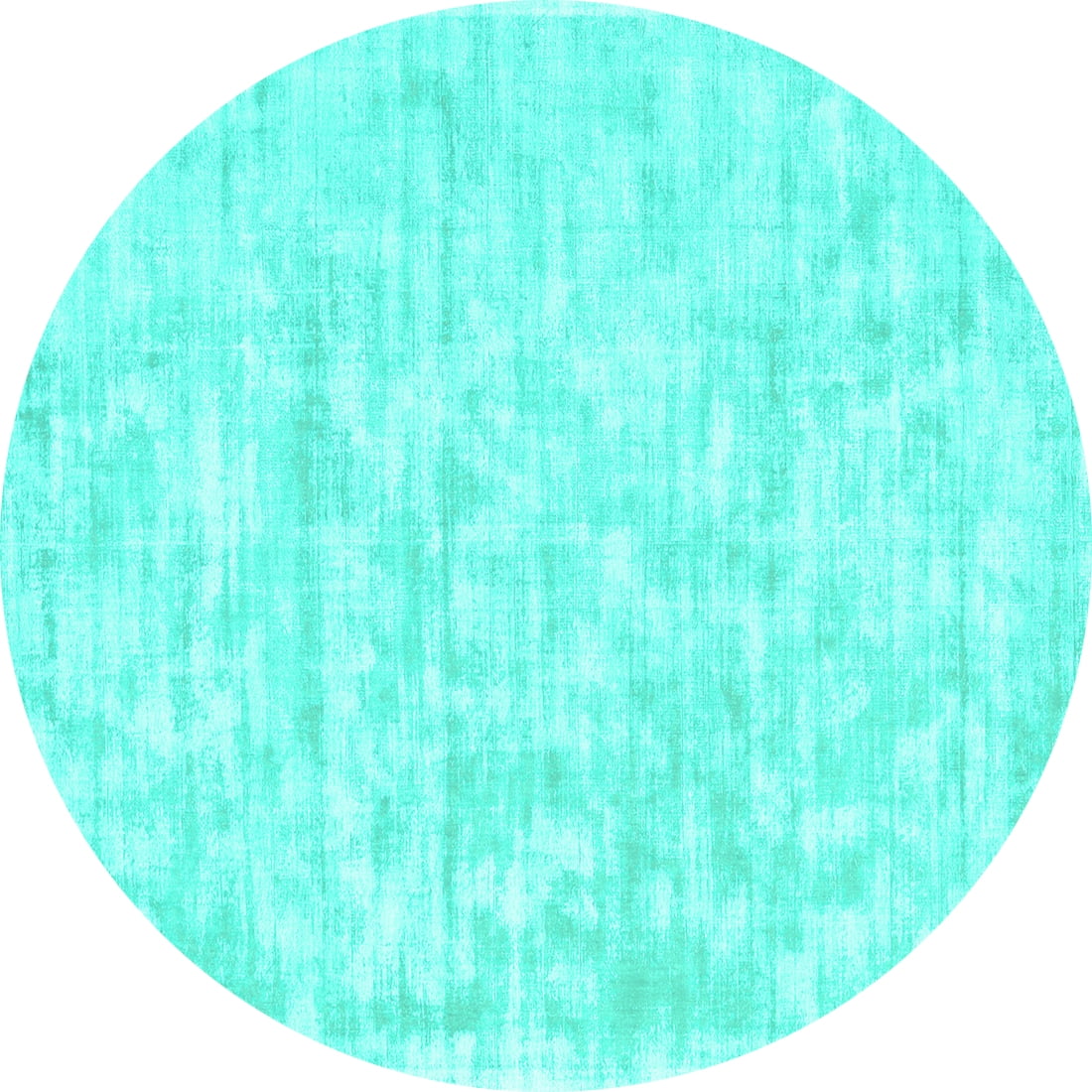 Ahgly Company Indoor Round Solid Turquoise Blue Modern Area Rugs, 8 ...
