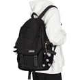 thumbnail image 1 of Bolsa de herramientas Mochila escolar Mochila negra impermeable Mochilas de escuela secundaria para niños y niñas Mochila de viaje ligera Mochila informal Mochilas para portátiles -- Bolígrafo Bolígrafo Bolígrafo de papelería, 1 of 5