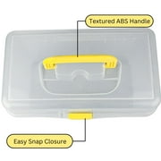 ToolUSA Transparent Storage Box System 12 x 8 x 7-1/2 30.5 cm x 20.3 cm x 19.1 cm Outer Box Includes 4 Stackable Boxes Padlock-Ready Ideal for Crafts & Tools
