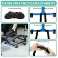 thumbnail image 7 of MEETWARM Pedal Exerciser Under Desk Exercise Peddler Arm Leg Folding Mini Stationary Peddler Bike with LCD Display Portable Bicycle Exerciser Machine for Seniors (Blue), 7 of 7