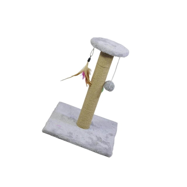 Cat Scratching Post Scratch Pole Biting Climbing Gift Durable for Kittens Supplies Square Gray