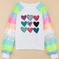 thumbnail image 5 of Sudaderas navideñas para mujer, moda, lentejuelas, manga larga, cuello redondo, suéteres, blusas de gran tamaño, 5 of 5