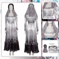 thumbnail image 2 of Disfraz de La Llorona para mujer adulta, disfraz de fantasía, vestido, tocado, cinturón, trajes de película de terror, traje de carnaval de Halloween, 2 of 5