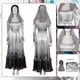 thumbnail image 2 of Disfraz de La Llorona para mujer adulta, disfraz de fantasía, vestido, tocado, cinturón, trajes de película de terror, traje de carnaval de Halloween, 2 of 5