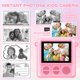 thumbnail image 4 of Ganfancp Cámara para Niños de Impresión Instantánea Cámara Portátil con Tarjeta de 32G Vídeo 1080P Impresión de Papel Cámara de Impresión Instantánea con Bolígrafos de Color para Bricolaje Mayores de, 4 of 7