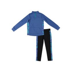 

Chili Peppers Toddler Girl 2-Piece Active Set Quarter Zip Pullover and Tie Dye Colorblock Legging 2T-5T