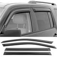 thumbnail image 2 of Ikon Motorsports Compatible with 03-08 Honda Pilot Acrylic Window Visors Vent Windshield Deflector Rain Guard 4Pc Set Outside Mount 2003 2004 2005 2006 2007 2008, 2 of 9