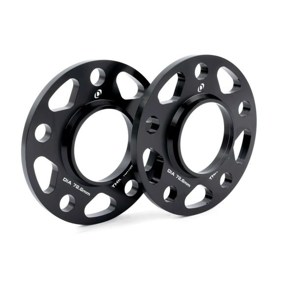 Dinan D210-2039 Wheel Spacers 5x120 Bolt Circle 72.6mm Center Bore 10mm Thick Pair