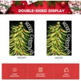 thumbnail image 6 of Black Merry Christmas House Flag 28x40 Inch Double Sided, Christmas Tree Xmas Winter Holiday Yard Outdoor Decorative Flag, 6 of 6