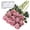 Vintage Mauve1, variant on Artificial Flowers 10 PCS Silk Roses with Long Stems Faux Realistic Roses for Wedding Bouquets Table Centerpieces Party Home Decor(White)