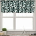 thumbnail image 3 of Ambesonne Abstract Valance & Curtain, Swirl Circle Sketch Art, 55"x36", Grey Teal and Dark Taupe, 3 of 7