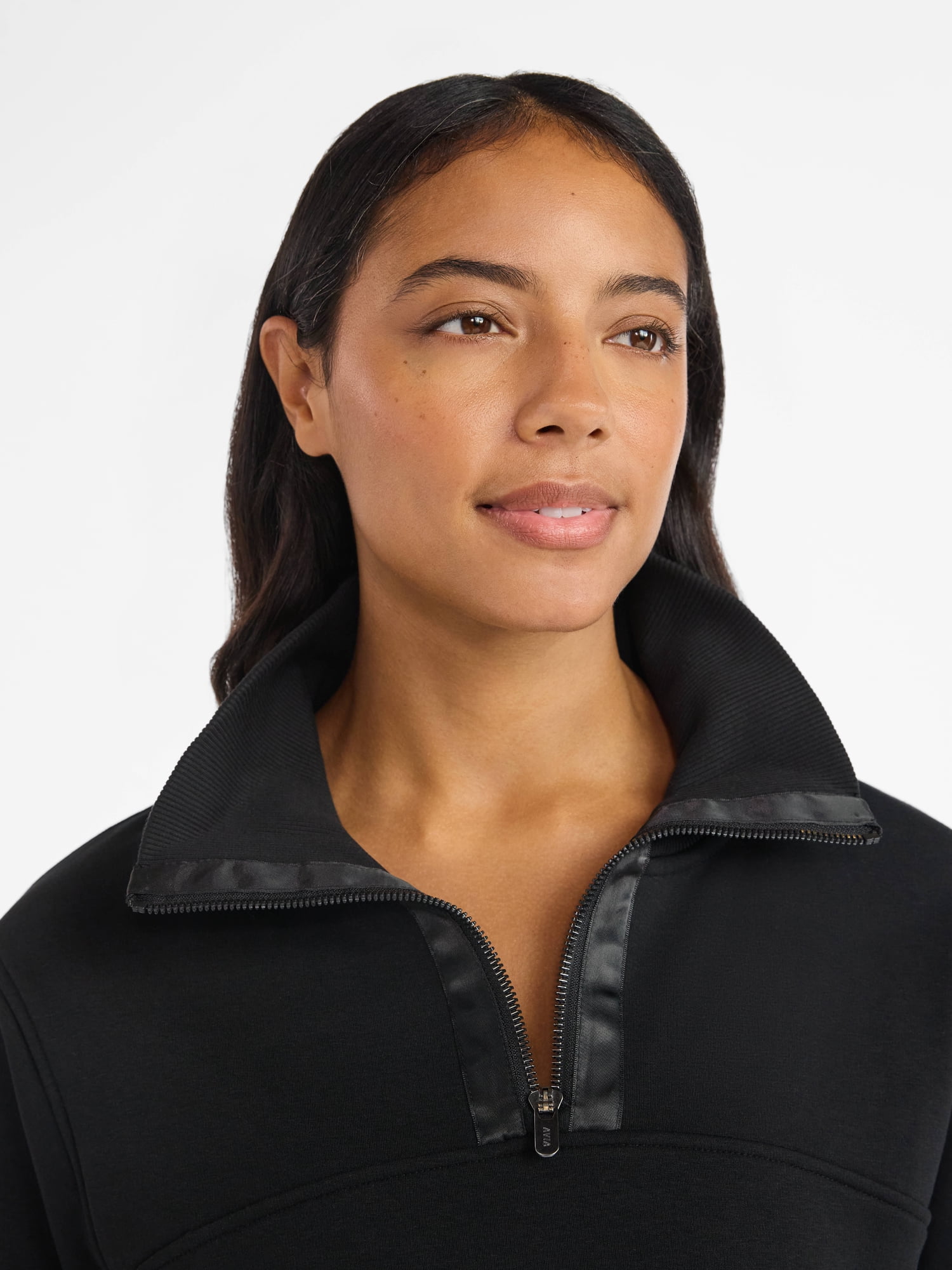 Avia Women's and Women's Plus Fleece Quarter Zip Pullover, Sizes XS-4X