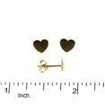 thumbnail image 2 of 18K yellow gold Heart polished post earrings 5.3 mm, 2 of 4