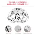 thumbnail image 4 of Cute Cartoon Husky Funny Bones Shower Cap, Reusable Bath Hair Hat for all Hair Lengths Hair Cover with Elastic Band Double Waterproof Layers Bathing Hat, 4 of 5