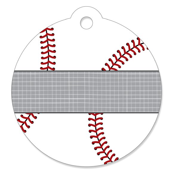 Batter Up - Béisbol - Etiquetas de regalo para baby shower o fiesta de cumpleaños (juego de 20)