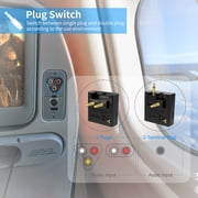1Mii B05 Airplane Bluetooth 5.3 Adapter for Headphones, In-flight Wireless Adapter With Charging Case