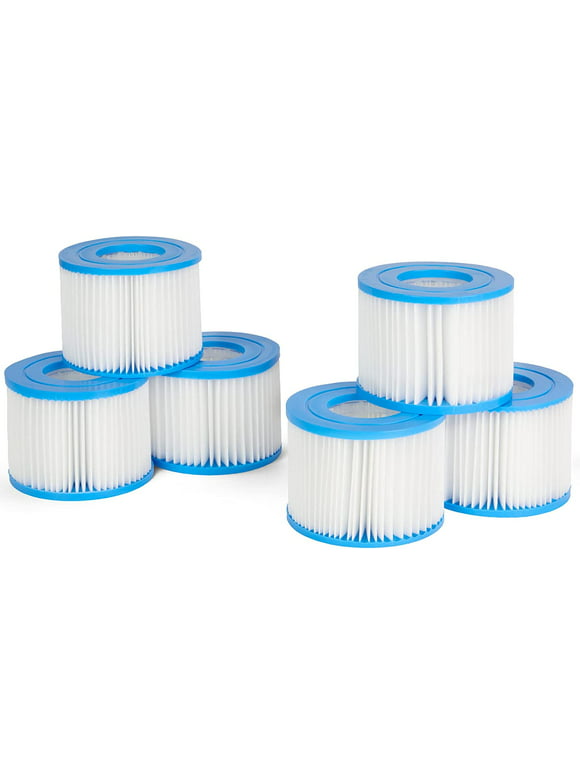 6 Pack Type VI Hot Tub Filter for Coleman Saluspa, Lay-Z-Spa, Bestway, Spa Filter