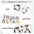 thumbnail image 4 of Dailycode Cotton Pajama Set Snug Fit Long Sleeve Top and Pants for 18M-8Y Cute Penguins with Rainbow, 4 of 7