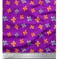 thumbnail image 1 of Soimoi Purple Cotton Duck Fabric Artistic Floral Decor Fabric Printed Yard 42 Inch Wide, 1 of 3