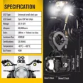 thumbnail image 3 of Par Lupa Faro Bicolor Alta Baja Estrobo/ojo Del Diablo Moto, 3 of 8