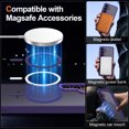 thumbnail image 2 of CASEFIV for Samsung Galaxy S25 Case,with Magnetic Invisible Stand [Military Drop Protection] [Compatible with MagSafe] Shockproof Slim Translucent Anti-Slip Case,Purple, 2 of 7