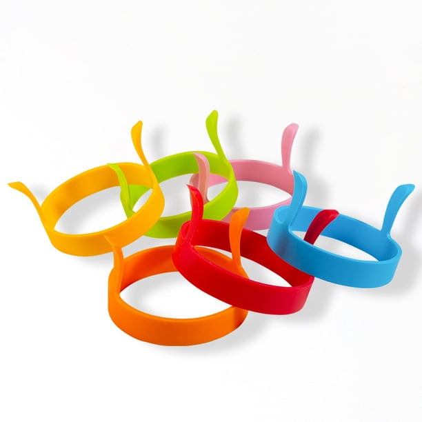 Molde para huevos antiadherente de 6 uds., anillo para panqueques con moldeador redondo, máquina para hacer sándwiches de desayuno y utensilios de cocina para niños y amantes