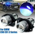 thumbnail image 2 of LED Angel Eyes Luz LED 2 piezas 12 W Halo Ring Marker Light Angel Eyes Bombillas para E90 E91 2005-2008 Lámparas automáticas Faros LED Luz azul Luces de circulación diurna RV, 2 of 5