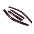 thumbnail image 1 of Tuningpros WD2-035i Dark Smoke 4 Pcs Set Window Visor (In-Channel) Deflector Rain Guard Compatible With 2004-2012 GMC Canyon Crew Cab, 1 of 4