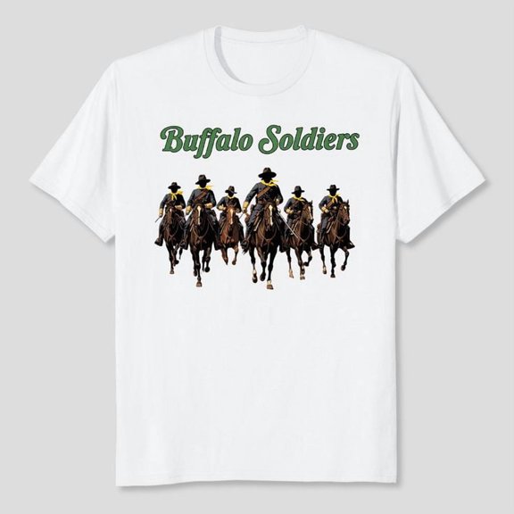 Buffalo Soldiers Shirt, African American History, Men's And Women's Graphic Tee 100% Cotton by TBun, Full Sizes S-5XL