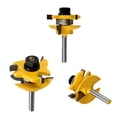 thumbnail image 3 of 3 Piezas Set de 1/4 pulgadas Router Bits Set Cortadora Conopial pequeña sala Panel Carril de Vástago shamjiam Conjunto de bits de enrutador, 3 of 8