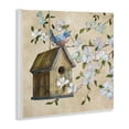 thumbnail image 3 of Stupell Industries Evening Song Birdhouse over Beige Wall Plaque Art design by Nan, 12 x 12, 3 of 7