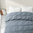 thumbnail image 2 of Peace Nest All Season & Lightweight Ultra Soft 360 TC White Goose Down Duvet Comforter Twin - Lightweight Dark Gray, 2 of 5