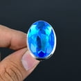 thumbnail image 2 of London Blue Topaz Oval Gemstone Gift 925 Sterling Silver Adjustable Ring VJ 1152, 2 of 4