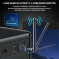thumbnail image 3 of Zexmte Bluetooth USB Adapter for PC,Bluetooth 5.3 Dongle with Antena 100m Long Range Signal Receiver Computer Adapter Supports Windows 11/10/8.1, 3 of 8