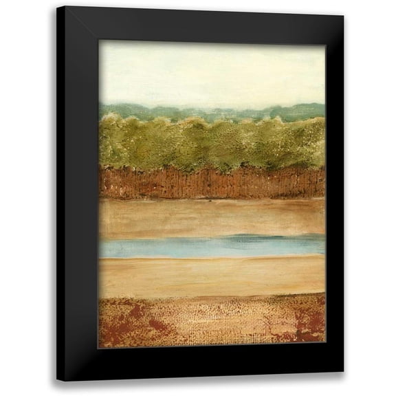 Harper, Ethan 12x14 Black Modern Framed Museum Art Print Titled - Golden Meadow II