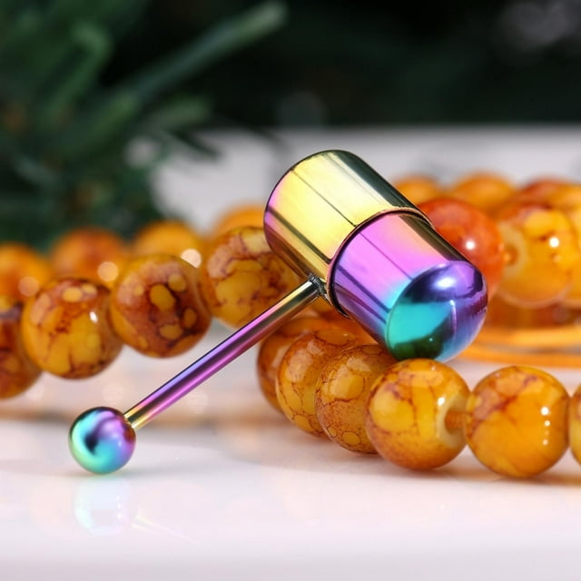 Vibrating Tongue Ring, Vibrating Tongue / Belly Button Ring Stainless Steel Tongue Ear Rings Bar Barbell Stud Piercing Tongue Piercing Jewelry Tongue Rings