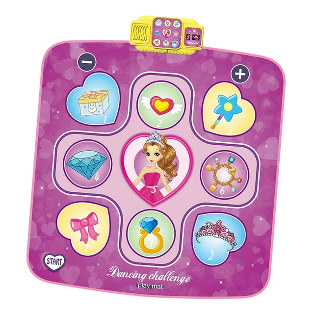 Xuanheng Tapis de Danse Volume Réglable pour Filles Garçons 3 Niveaux de Défi Jouet de Jeu de Danse Style B