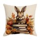 thumbnail image 2 of Funda de Almohada de Lino, Ideal para Pascua., 2 of 6