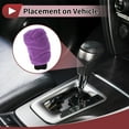 thumbnail image 3 of Unique Bargains Gear Shift Knob Cover Universal for Car SUV Truck RV Put-on Stick Shifting Handle Protector Plush Purple, 3 of 7