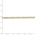thumbnail image 4 of Primal Gold 14 Karat Yellow Gold 3mm Concave Open Figaro Chain, 4 of 7