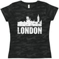 thumbnail image 3 of Inktastic London England City Skyline with Grunge Women's T-Shirt, 3 of 5