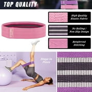 ELV Elastic Booty Bands Exercise Kit (3 Pack) Lower Body Workout with Travel Bag for Women