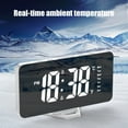 thumbnail image 4 of TOPRenddon Digital Electronic Clock LED Display Electronic Clock Stereo Digital Display Snooze Alarm Clock 12/24H Switching Temperature Display Plug In Version, 4 of 6
