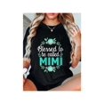 thumbnail image 1 of 100% Cotton Womens Mimi Floral Mother'S Day Gift For Mimi T-Shirt, 1 of 6