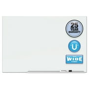 Quartet Element Framed Magnetic Glass Dry-erase Boards, 74" X 42", Aluminum Frame