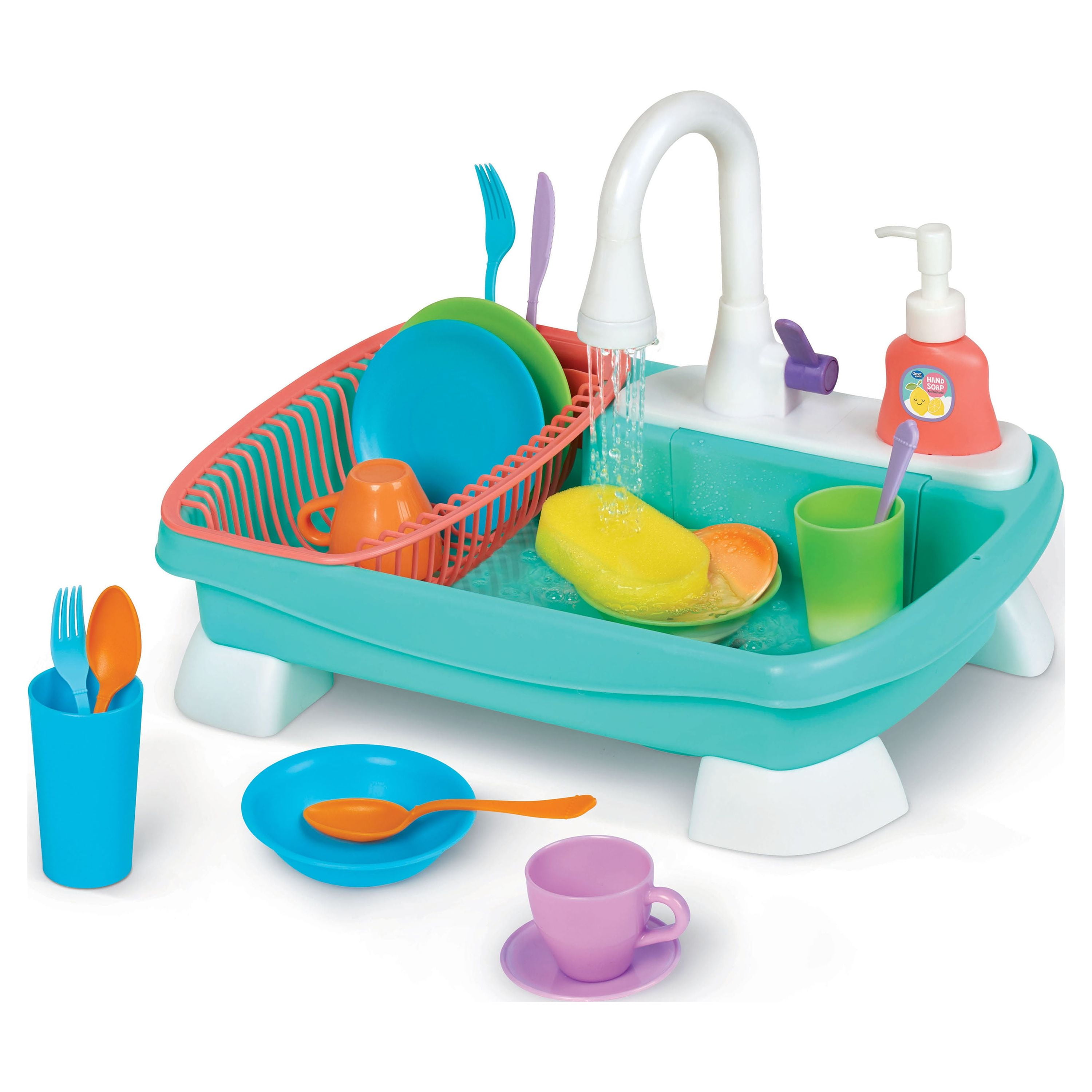 Spark Create Imagine 21 Piece Sink Plastic Play Kitchen, Multi-Color, Size: 38.1 x 9.843 x 27.305 cm