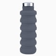 thumbnail image 4 of Botella de agua portátil y plegable de 500 ml para viajes al aire libre, oficina y hogar (negro), 4 of 8