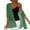 Olive Green, variant on Women's Open Front Chiffon Cardigan Lightweight Half Sleeves Sun Protection Cover Up Summer Beach Shrug Blue L